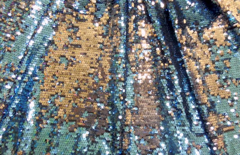 5.Turquoise-Silver Two Tone Sequins